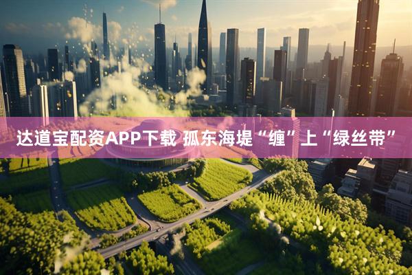 达道宝配资APP下载 孤东海堤“缠”上“绿丝带”